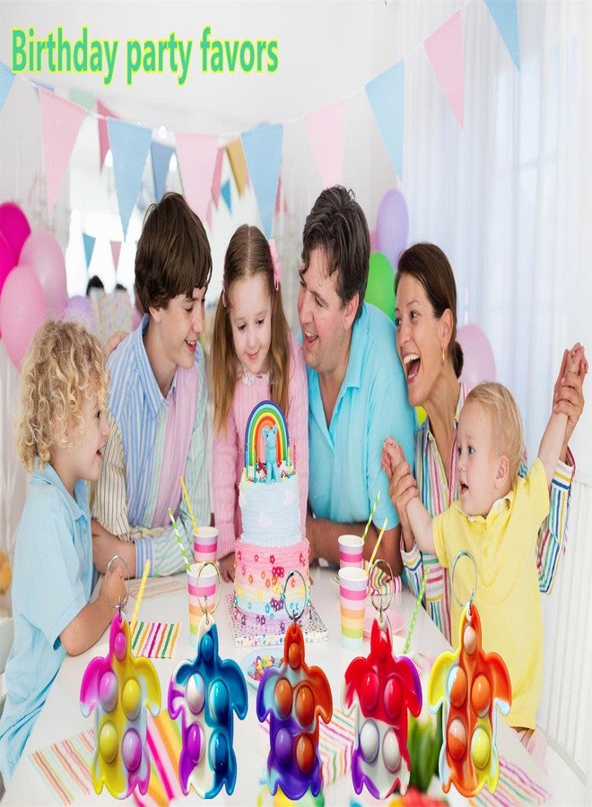 مجموعة HOZKEAP المكونة من 20 قطعة من حلقات مفاتيح صغيرة على شكل سلحفاة، مثالية كهدايا لحفلات أعياد ميلاد الأولاد والبنات وجوائز لطلاب المدارس - Image 3